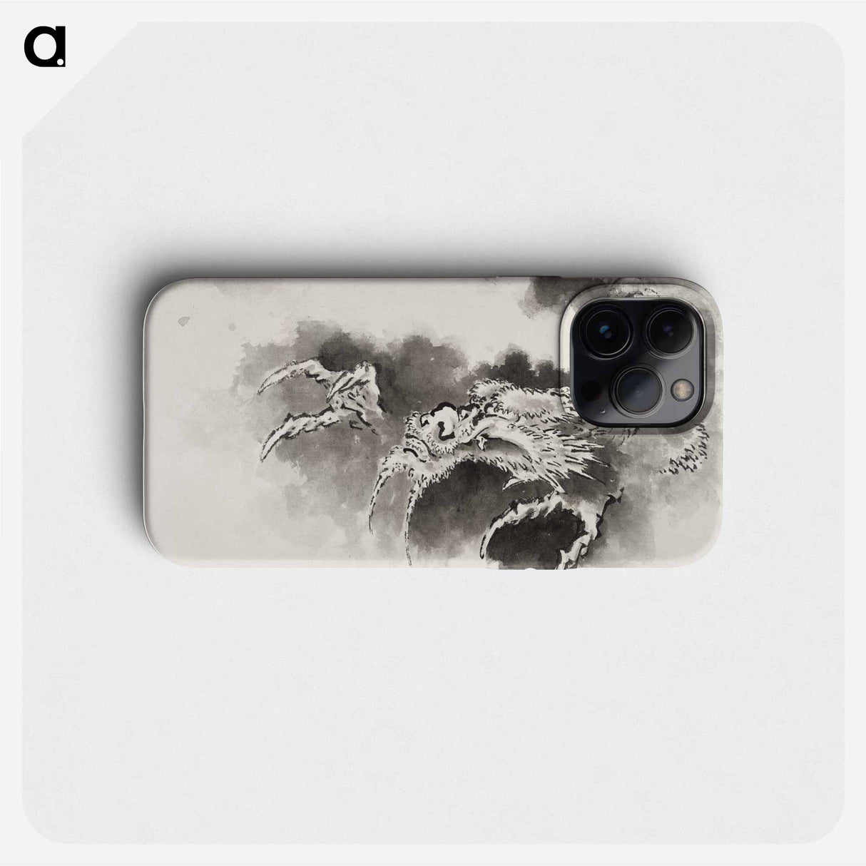 Dragon emerging from clouds - Katsushika Hokusai Phone Case.