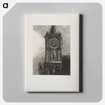 A Bell in the Tower Was Ringing the Hour - オディロン ルドン Canvas.