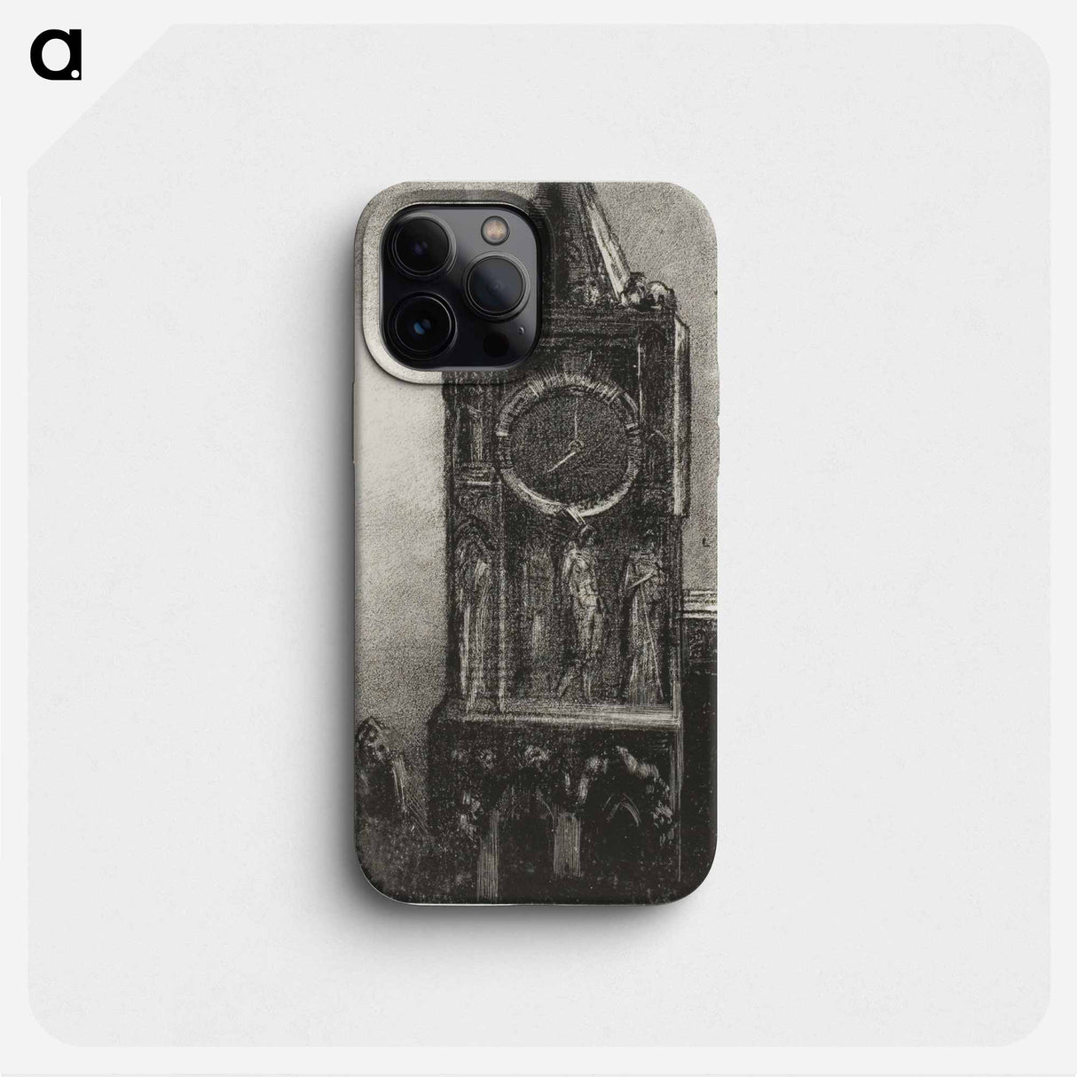 A Bell in the Tower Was Ringing the Hour - オディロン ルドン Phone Case.
