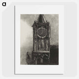 アートポスター-A Bell in the Tower Was Ringing the Hour - オディロン ルドン Poster.