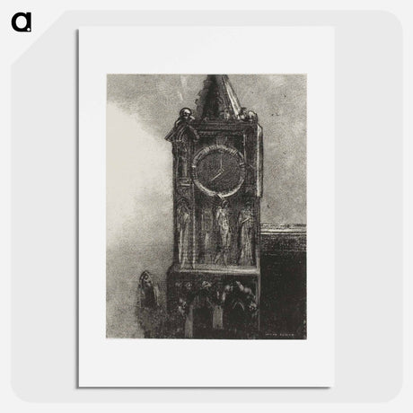 アートポスター-A Bell in the Tower Was Ringing the Hour - オディロン ルドン Poster.