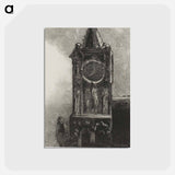 アートポストカード-A Bell in the Tower Was Ringing the Hour - オディロン ルドン Postcard.