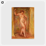 アートポストカード-Nude with Castanets - ピエール オーギュスト ルノワール Postcard.