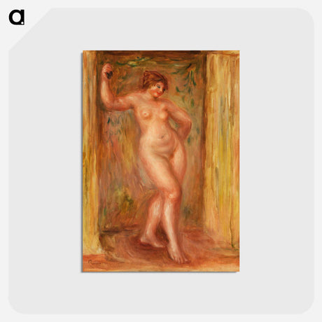 アートポストカード-Nude with Castanets - ピエール オーギュスト ルノワール Postcard.