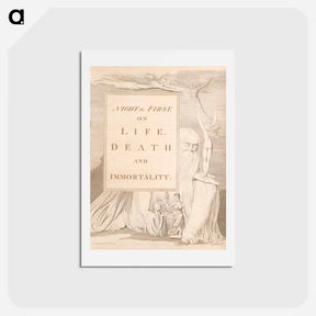 アートポストカード-The Complaint and the Consolation; or Night Thoughts - ウィリアム ブレイク Postcard.