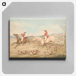 アートパネル-Jumping a Double Oxer - A Rider in Difficulties
 - イェール大学アートギャラリー Canvas.