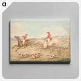 アートパネル-Jumping a Double Oxer - A Rider in Difficulties
 - イェール大学アートギャラリー Canvas.