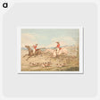 アートポストカード-Jumping a Double Oxer - A Rider in Difficulties
 - イェール大学アートギャラリー Postcard.