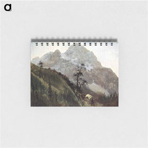 アートメモ帳-Western Trail, The Rockies - アルバート ビアスタット Memo.