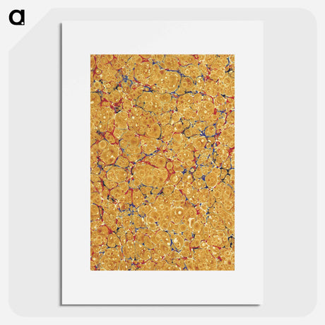 アートポスター-Decorative Paper from Charles XII, an Incapacitated Poem
 - 大英図書館 Poster.