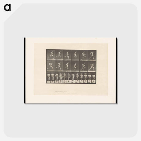 アートポストカード-Sprinting Man
 - エドワード マイブリッジ Postcard.