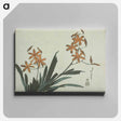 アートパネル-Hokusai's Orange Orchids - 葛飾 北斎 Canvas.