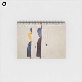 アートメモ帳-Two Figures - カジミール マレーヴィチ Memo.