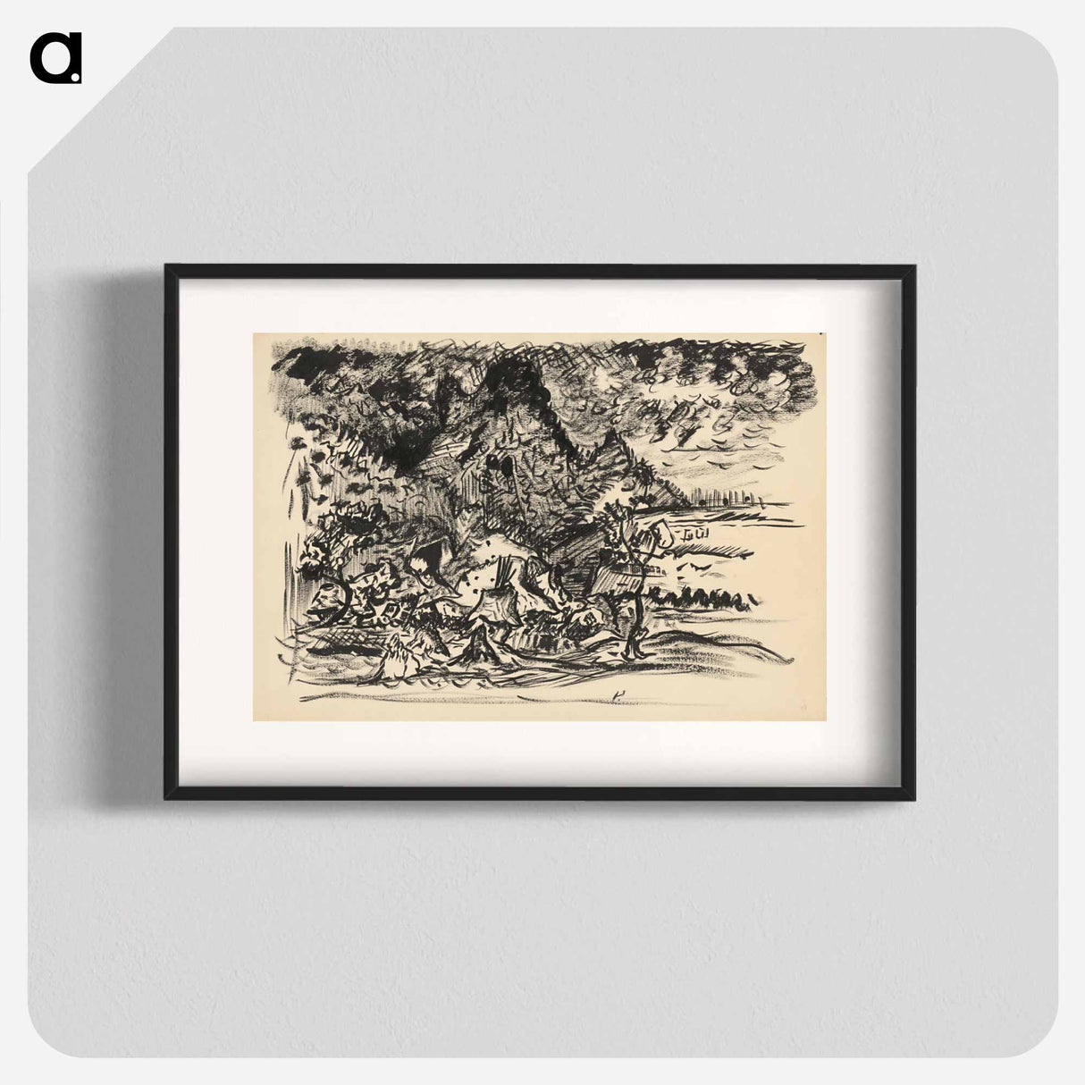 Landscape with a river - アーノルド ピーター ワイズ クビンチャン Poster.
