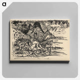 Landscape with a river - アーノルド ピーター ワイズ クビンチャン Canvas.