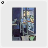 アートポストカード-Interior with a Bowl with Red Fish - アンリ マティス Postcard.