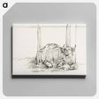 アートパネル-Lying cow - ジャン ベルナール Canvas.