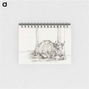 アートメモ帳-Lying cow - ジャン ベルナール Memo.