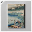 アートパネル-Hokusai's Tokusa-kari 木賊苅 (The Horsetail Gatherer) / Shika shashin-kyo 詩哥冩真鏡 (A Realistic Mirror of Poets) - 葛飾 北斎 Canvas.