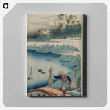 Hokusai's Tokusa-kari The Horsetail Gatherer / Shika shashin-kyo A Realistic Mirror of Poets - Katsushika Hokusai Canvas.