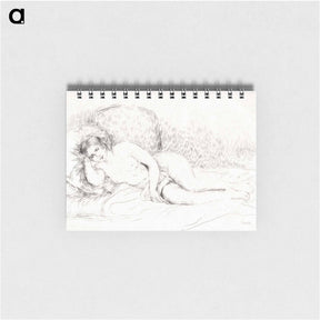 アートメモ帳-Woman Reclining, to the Left - ピエール オーギュスト ルノワール Memo.