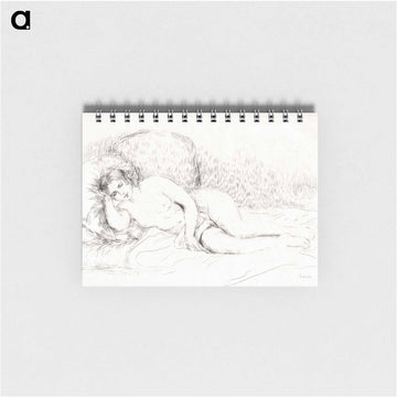 Woman Reclining, to the Left - ピエール オーギュスト ルノワール Memo.