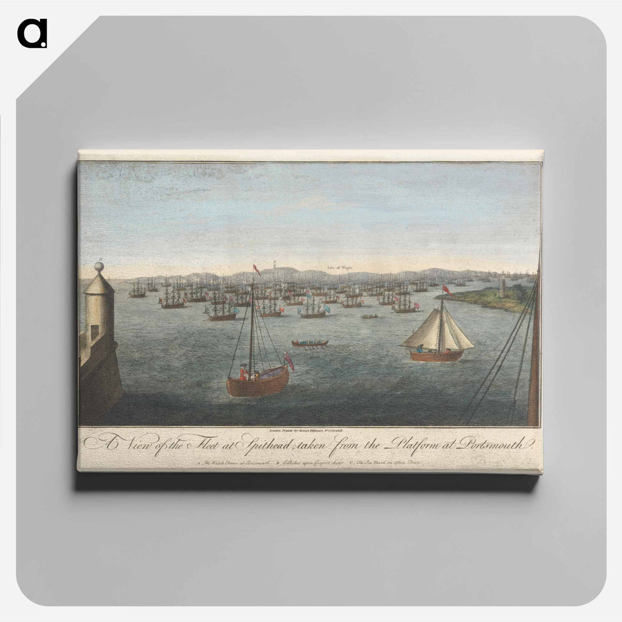アートパネル-A View of the Fleet at Spithead
 - イェール大学アートギャラリー Canvas.