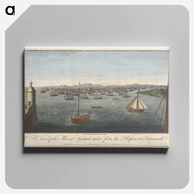 アートパネル-A View of the Fleet at Spithead
 - イェール大学アートギャラリー Canvas.