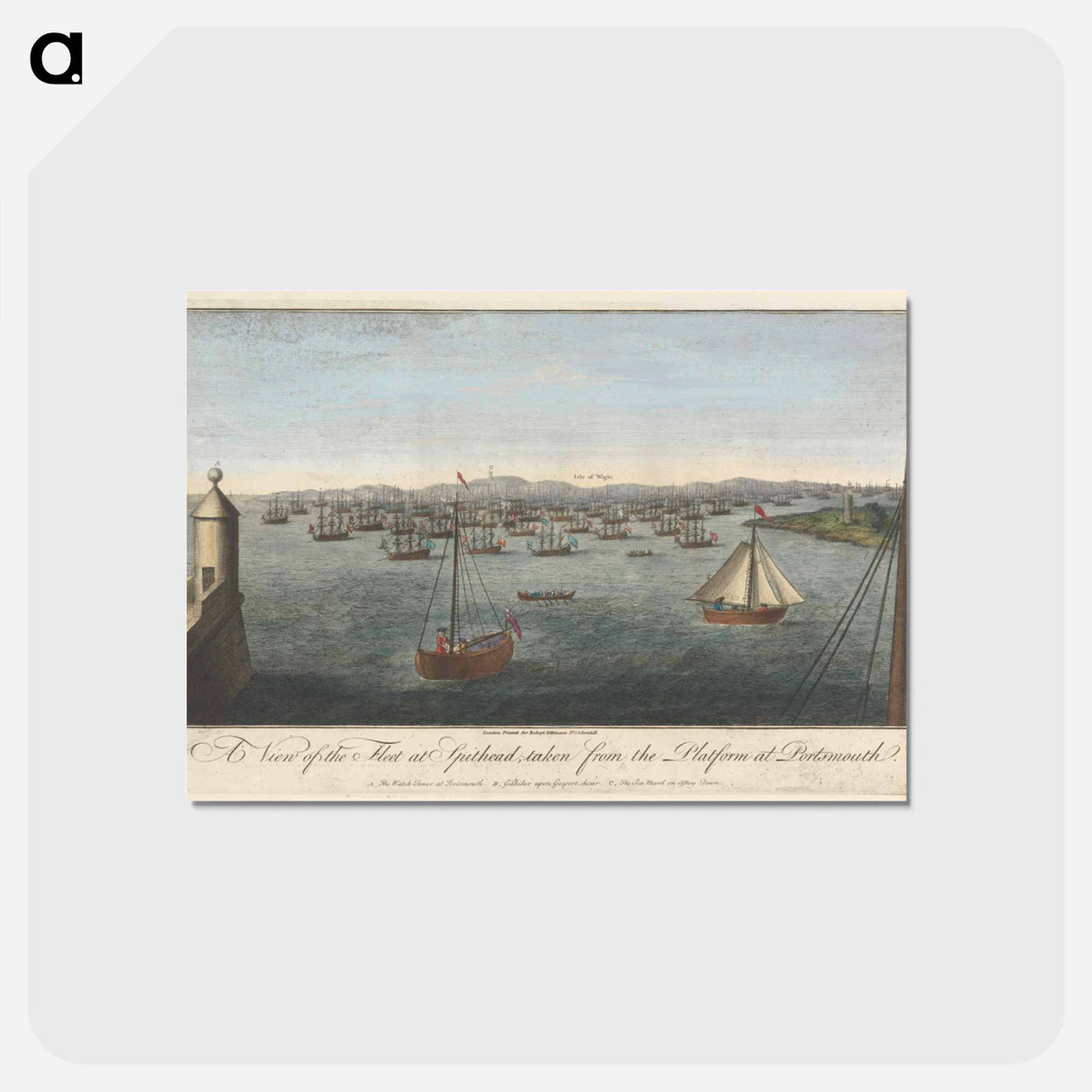 アートポストカード-A View of the Fleet at Spithead
 - イェール大学アートギャラリー Postcard.