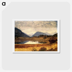 アートポストカード-Wind River Country - アルバート ビアスタット Postcard.