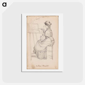アートポストカード-(unknown) part of a sketchbook - アルバート エーデルフェルト Postcard.