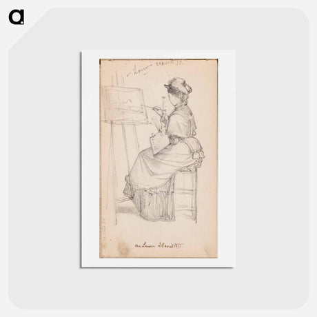 アートポストカード-(unknown) part of a sketchbook - アルバート エーデルフェルト Postcard.
