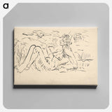 Allegory of spring - アーノルド ピーター ワイズ クビンチャン Canvas.