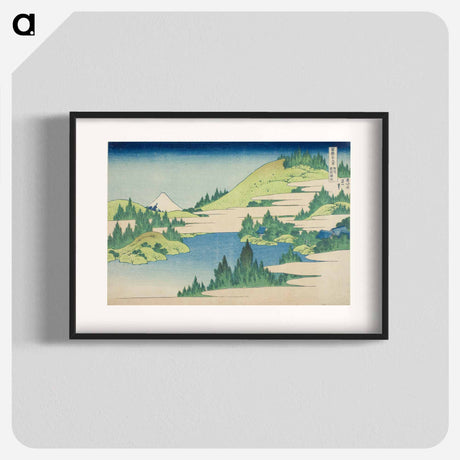 アートポスター-Katsushika Hokusai's mountain landscape - 葛飾 北斎 Poster.