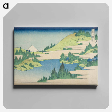 アートパネル-Katsushika Hokusai's mountain landscape - 葛飾 北斎 Canvas.