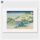アートポスター-Katsushika Hokusai's mountain landscape - 葛飾 北斎 Poster.