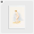 アートポストカード-Standing Female Bather - ピエール オーギュスト ルノワール Postcard.