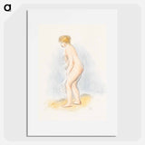アートポスター-Standing Female Bather - ピエール オーギュスト ルノワール Poster.