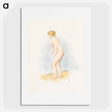 Standing Female Bather - Pierre-Auguste Renoir Poster.