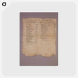 アートポストカード-Papyrus Fragment
 - セントルイス美術館 Postcard.