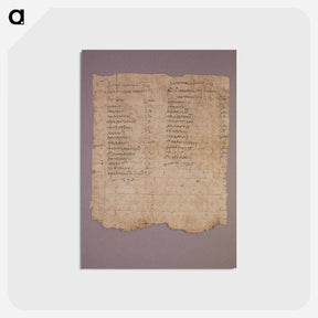 アートポストカード-Papyrus Fragment
 - セントルイス美術館 Postcard.