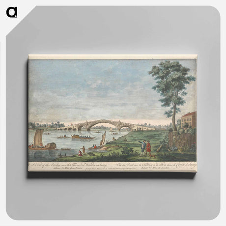 アートパネル-A View of the Bridge over the Thames at Walton in Surry
 - イェール大学アートギャラリー Canvas.