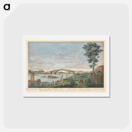 アートポストカード-A View of the Bridge over the Thames at Walton in Surry
 - イェール大学アートギャラリー Postcard.