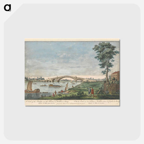 アートポストカード-A View of the Bridge over the Thames at Walton in Surry
 - イェール大学アートギャラリー Postcard.