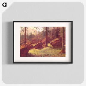 アートポスター-Wooded Landscape - アルバート ビアスタット Poster.