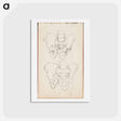 アートポストカード-(unknown) part of a sketchbook - アルバート エーデルフェルト Postcard.