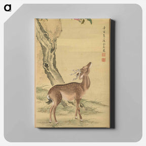 アートパネル-Symbols of Longevity: Deer under Peach and Pine
 - クリーブランド美術館 Canvas.