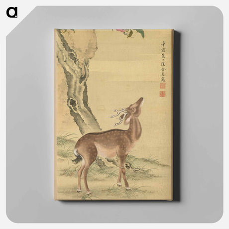 アートパネル-Symbols of Longevity: Deer under Peach and Pine
 - クリーブランド美術館 Canvas.