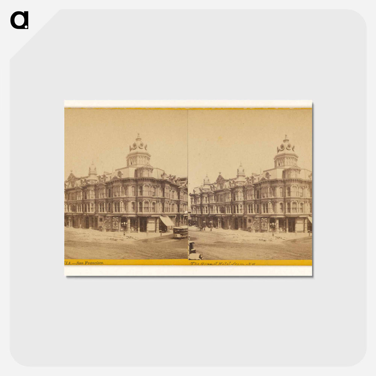 アートポストカード-The Grand Hotel from N.W.
 - エドワード マイブリッジ Postcard.
