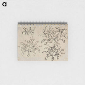 アートメモ帳-Hokusai's flower sketch - 葛飾 北斎 Memo.